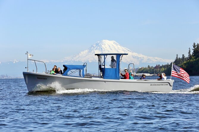 2 Hour Guided Boat Tour in Gig Harbor and Narrows Bridges - Getting on board: ex-navy boat, small group, and a real captain