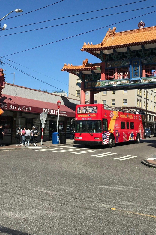 City Sightseeing Seattle: HOHO Bus Tour + Locks Cruise - Pioneer Square: walking 1.1 miles with audio that actually explains what you see