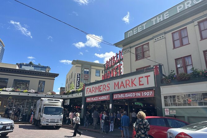 Downtown Seattle Self-Guided Walking Audio Tour - Pike Place Market finale at 97 Pike St: Fish market energy and an easy finish