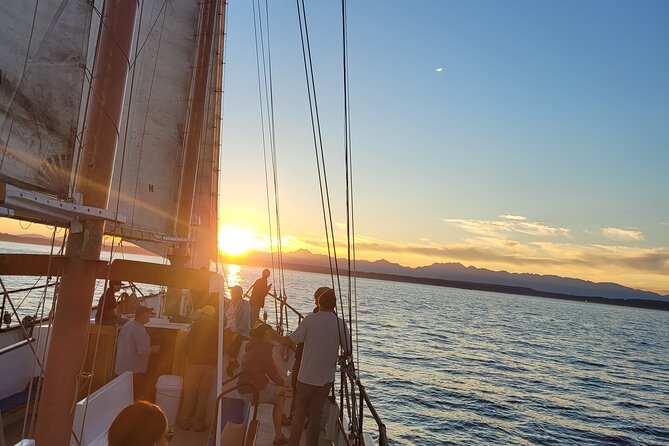 Evening Colors Sunset Sail Tour in Seattle - Rainier, the Olympics, and the Cascades on a clear evening