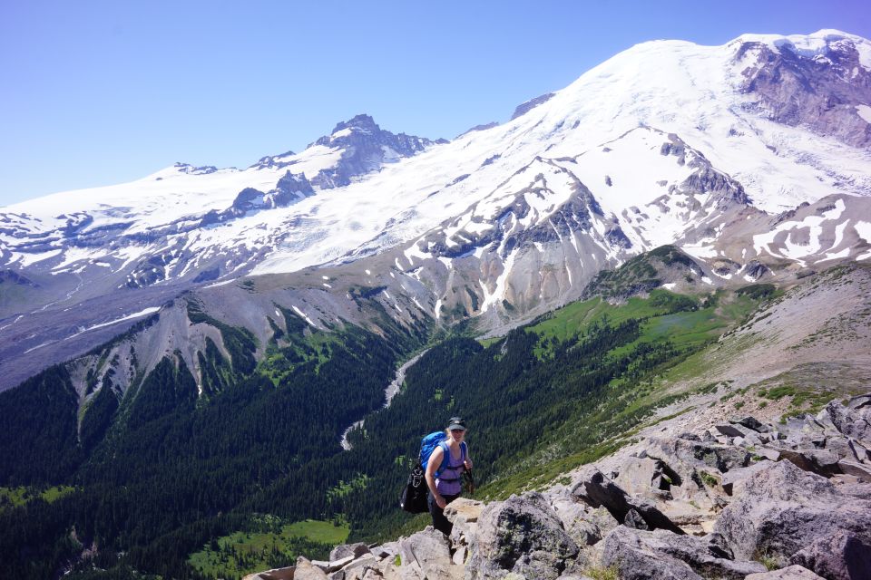 Mount Rainier: Day Hike on the Mountain - Frozen Lake, Meadows, and Goat Scanning at High Elevation