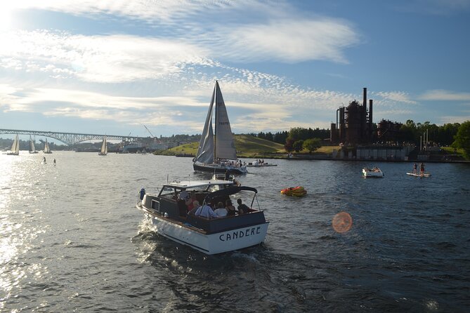 One-Hour Private Seattle Sightseeing Cruise - BYOB! - Space Needle from the water: why the angle feels better