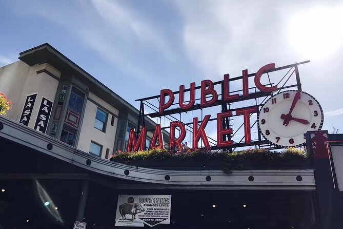 Pike Place Market, Space Needle Iconic 1-Day City Tour in Seattle - Pike Place Market and the first Starbucks: where the day turns fun
