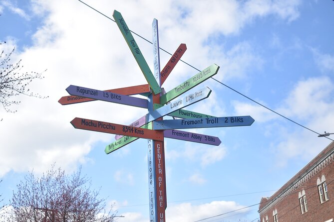 Private Seattle Cocktail Tour - Space-themed outdoor art and the Fremont Canal Park stretch