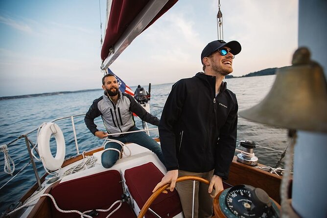 Sail Bainbridge Island & Seattle Waters - Luxury Classic Sailboat - Seattle skyline time: city lights, distant volcanos, and big-picture views