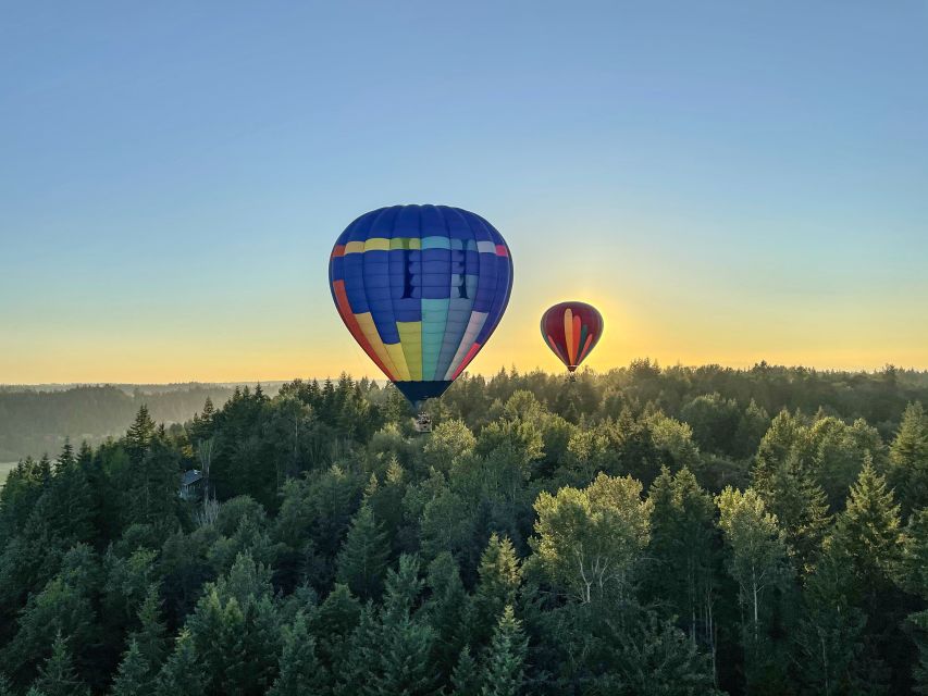 Seattle: Mt. Rainier Sunset Balloon Ride with Champagne - The Views: Mt. Rainier Close Up and Puget Sound in 360 Degrees