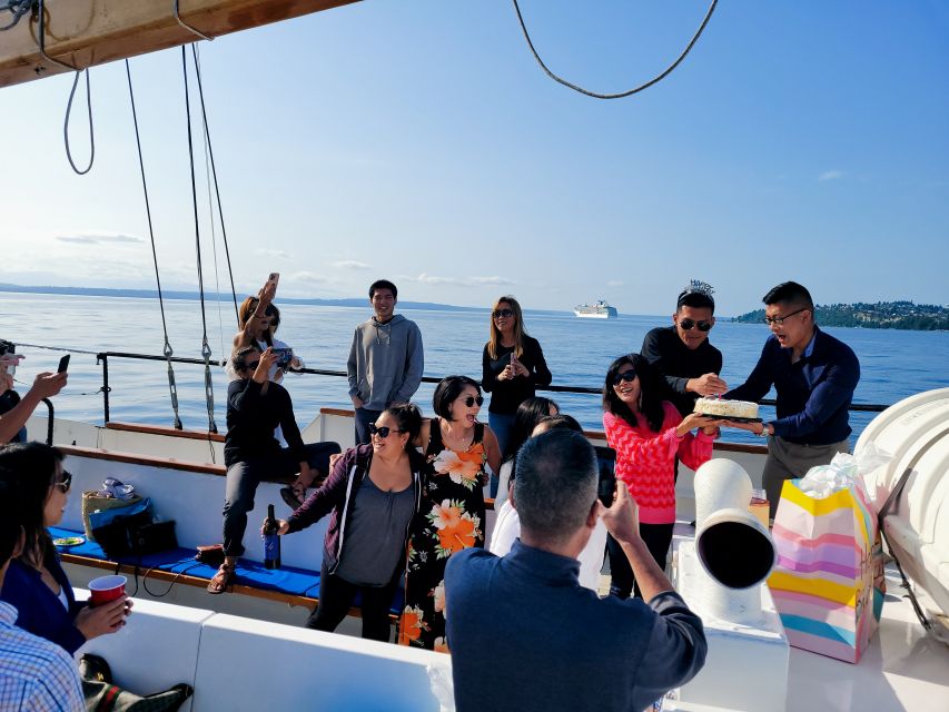 Seattle: Tall Ship Harbor Cruise - Two Hours of Seattle Views: Space Needle, Smith Tower, and Mountain Air